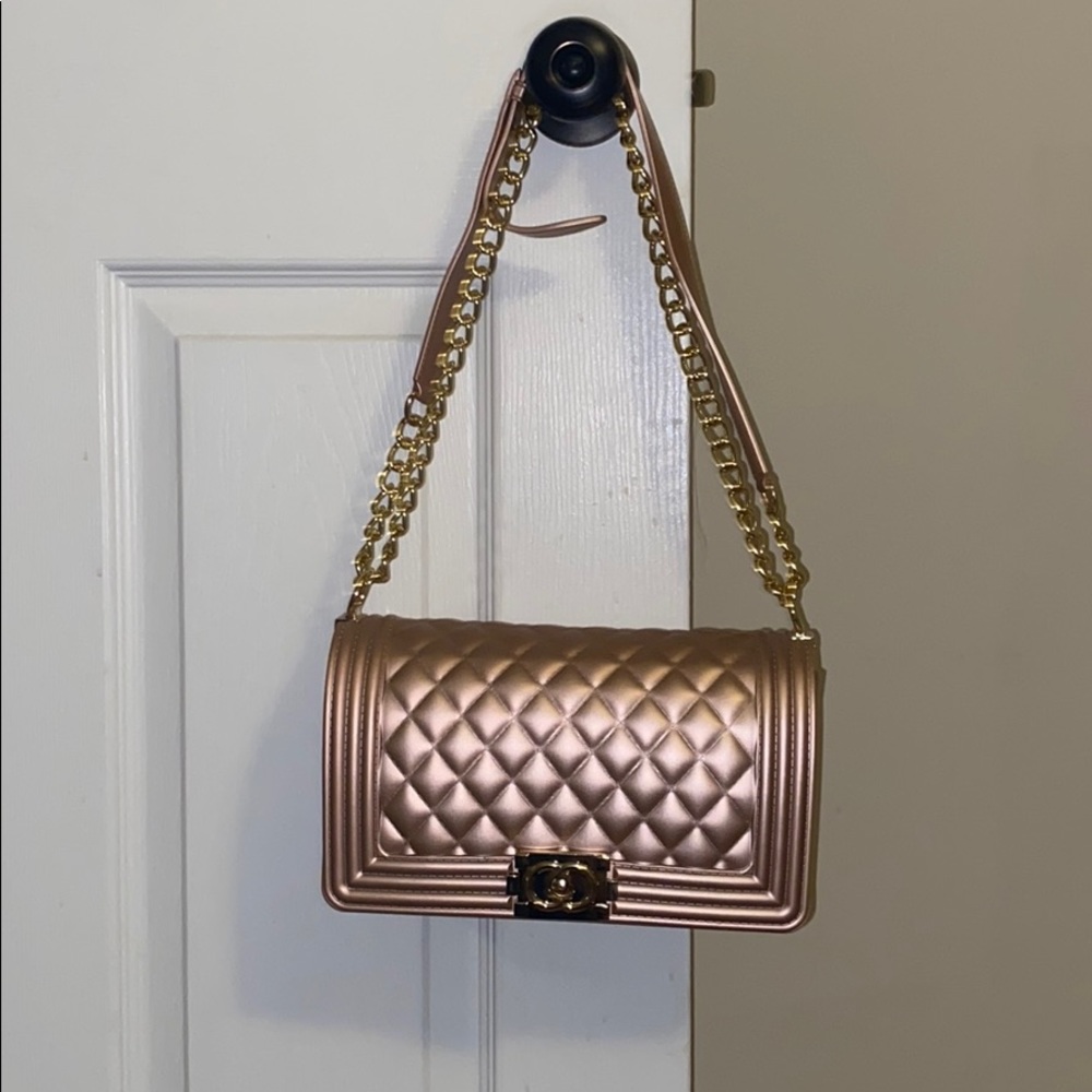 Rose Gold Crossbody Bag